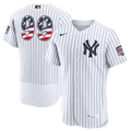 New York Yankees Aaron Judge USA 250 Fourth of July Home Authentic Jersey | White