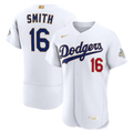 Los Angeles Dodgers Will Smith 2026 Gold Collection Authentic Jersey | White