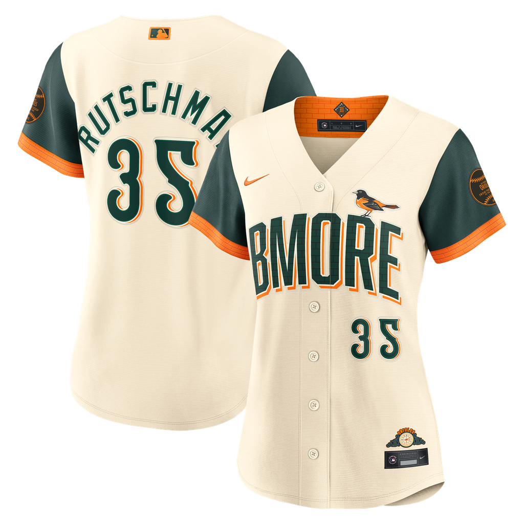 Baltimore Orioles Adley Rutschman Women's 2026 City Connect Stadium Jersey | Cream