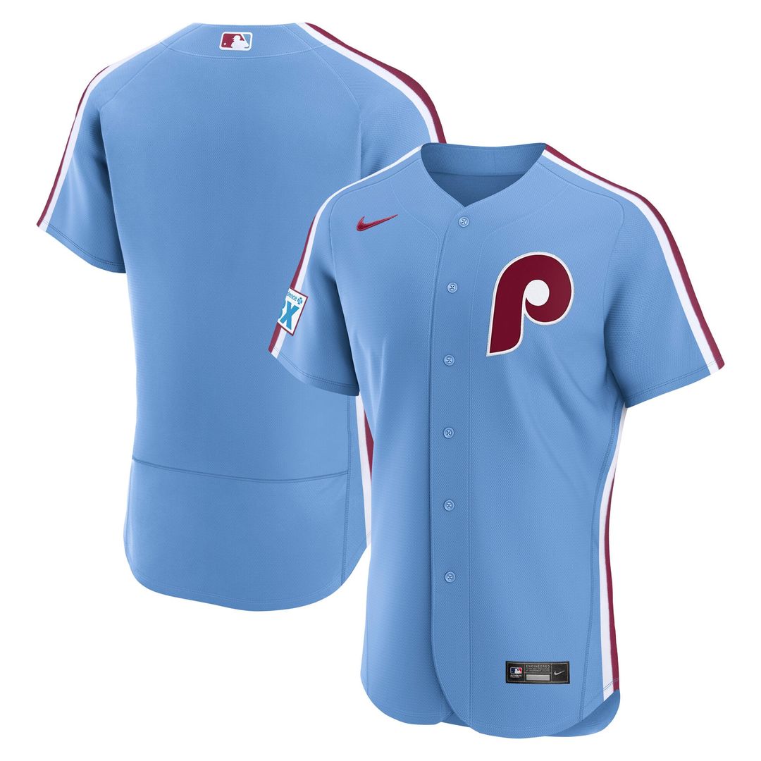 Philadelphia Phillies Alternate Authentic Jersey | Light Blue