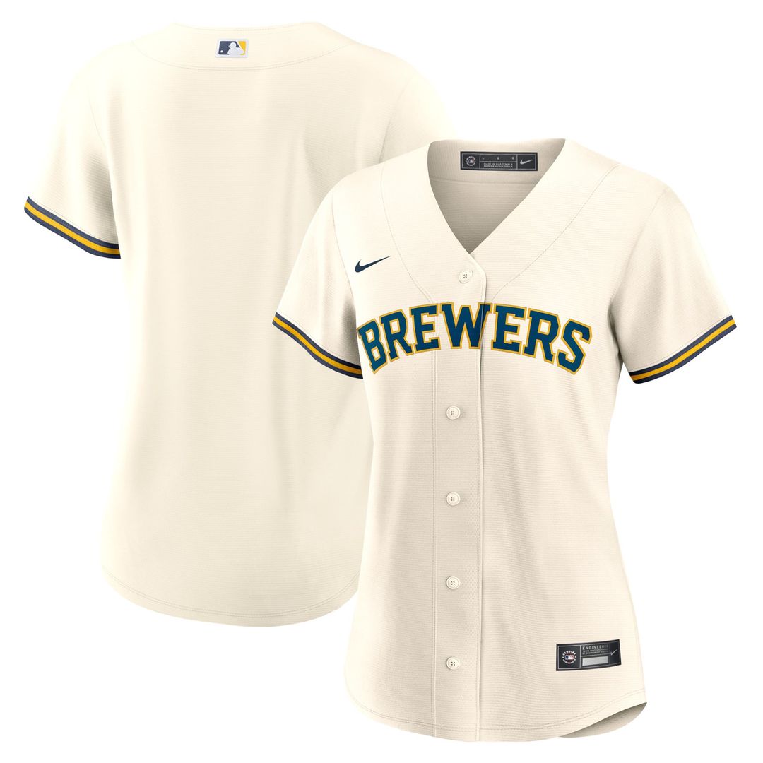 Milwaukee Brewers Women's Home Replica Team Jersey | Cream