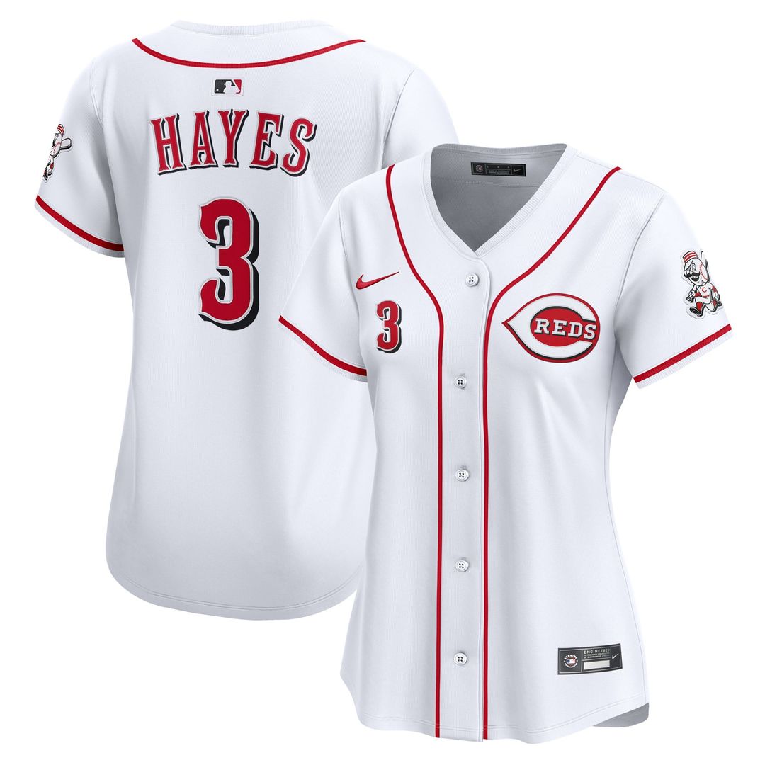 Cincinnati Reds Ke'Bryan Hayes Women's Home Limited Jersey | White