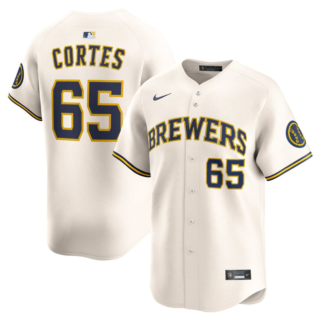 Milwaukee Brewers Nestor Cortes Home Limited Jersey | Cream
