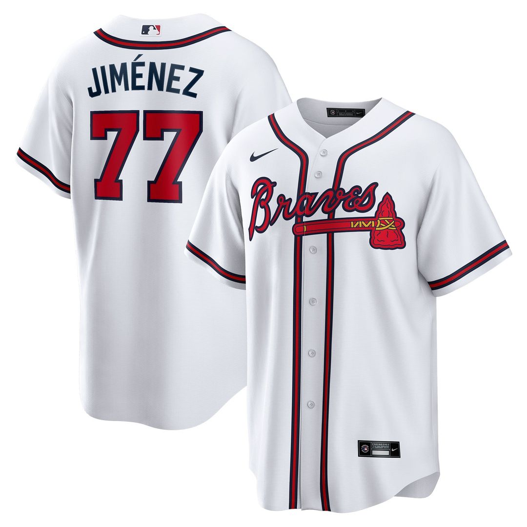 Atlanta Braves Joe Jiménez Home Replica Jersey | White