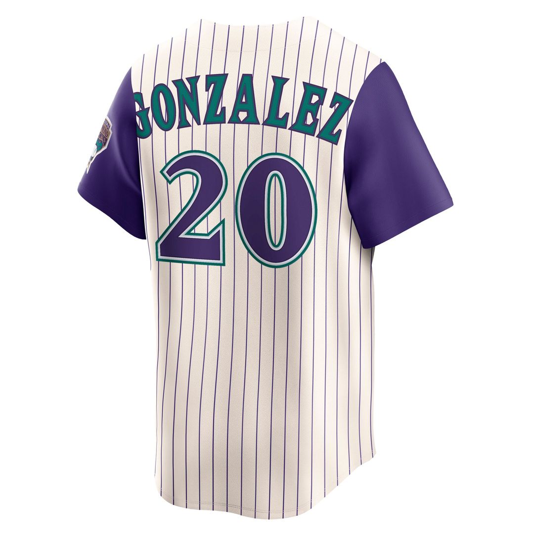 Arizona Diamondbacks Luis Gonzalez Throwback Cooperstown Limited Jersey | Cream