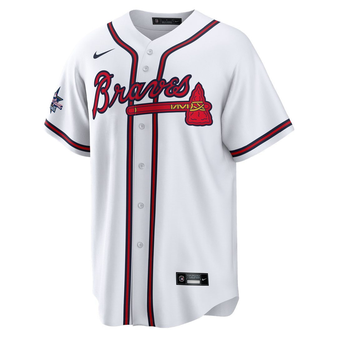 Atlanta Braves Deion Sanders Home Retired Replica Jersey | White