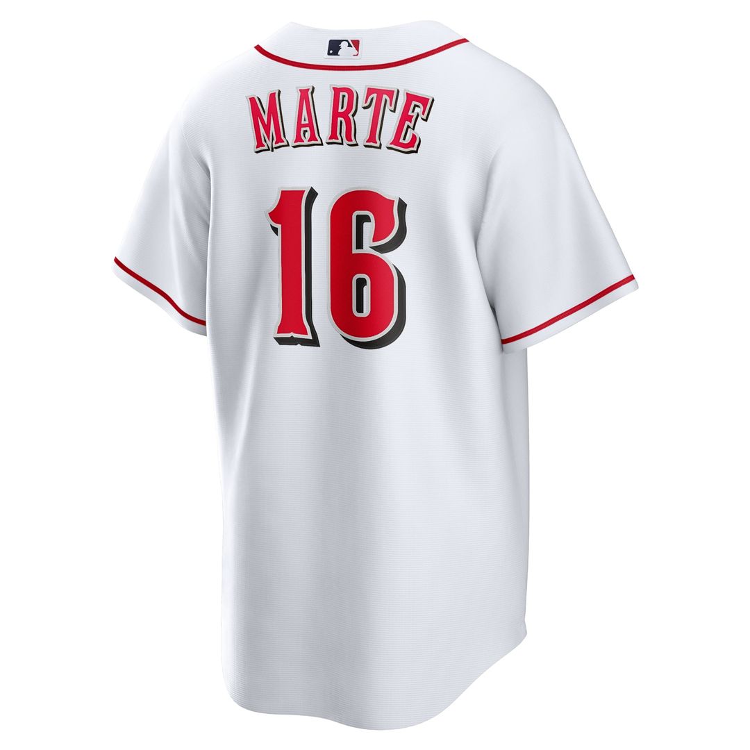 Cincinnati Reds Noelvi Marte Home Replica Jersey | White