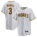 San Diego Padres Jackson Merrill Home Replica Jersey | White