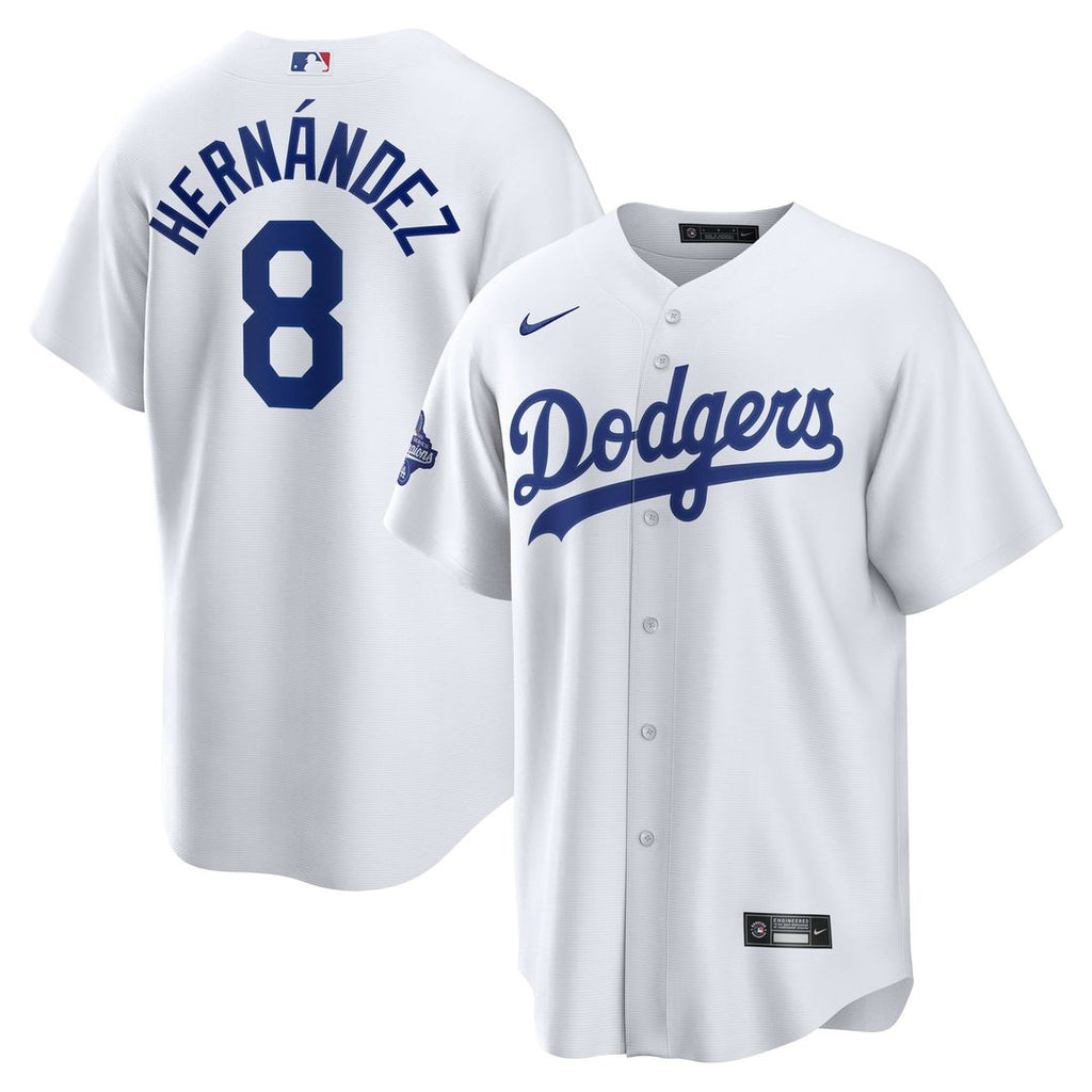 Los Angeles Dodgers Enrique Hernández Home 2025 World Series Champions Replica Jersey | White