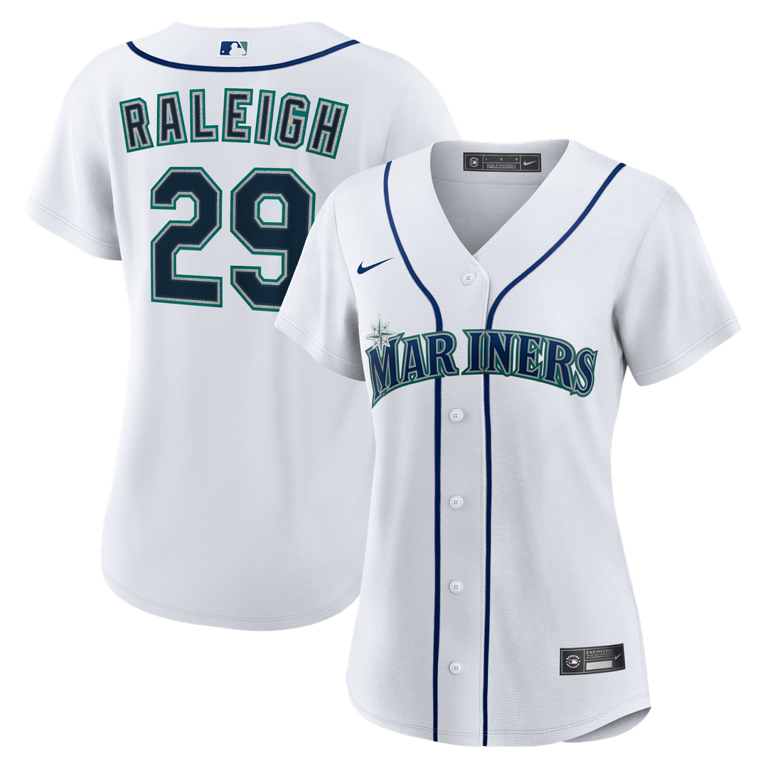Seattle Mariners Cal Raleigh Women's Home Replica Jersey | White