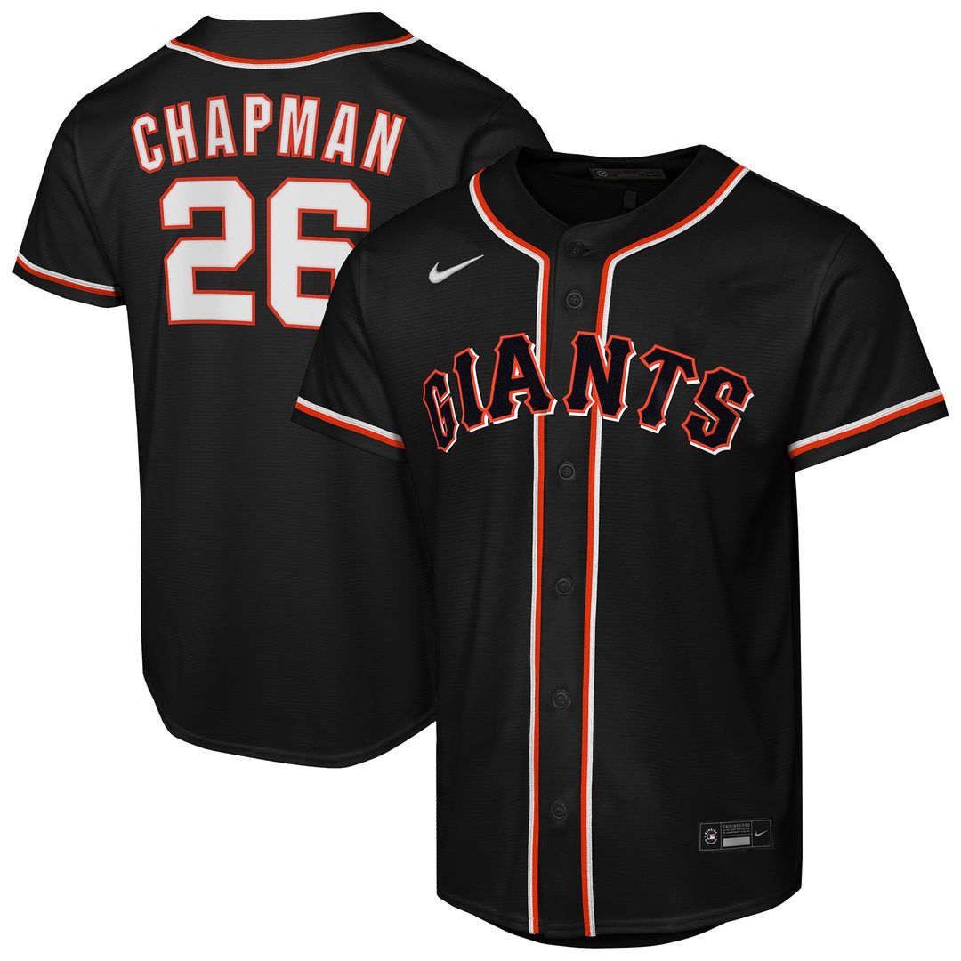 San Francisco Giants Matt Chapman Youth Fashion Replica Jersey | Black
