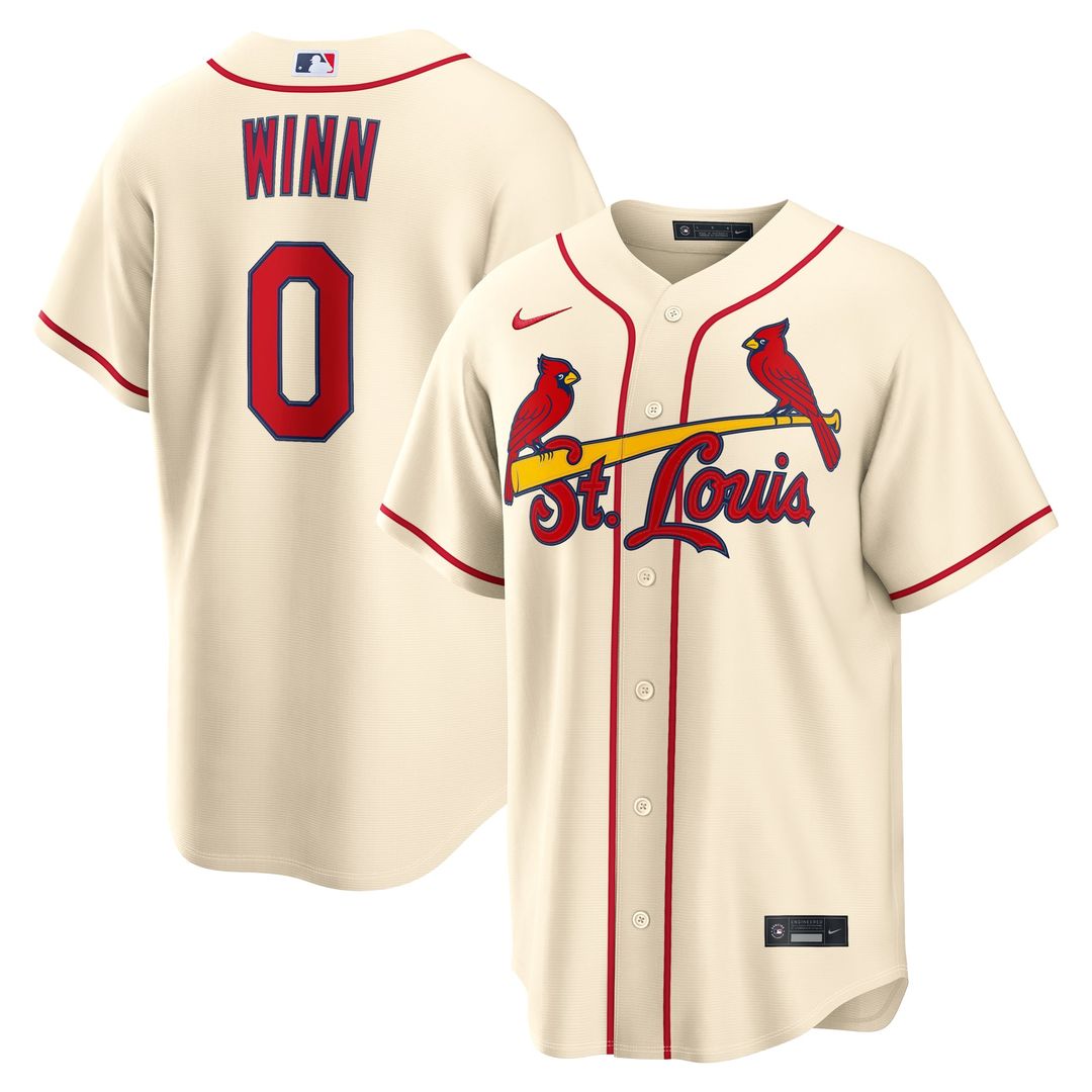 St. Louis Cardinals Masyn Winn Alternate Replica Jersey | Cream