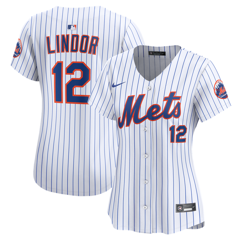 New York Mets Francisco Lindor Women's Home Limited Jersey | White