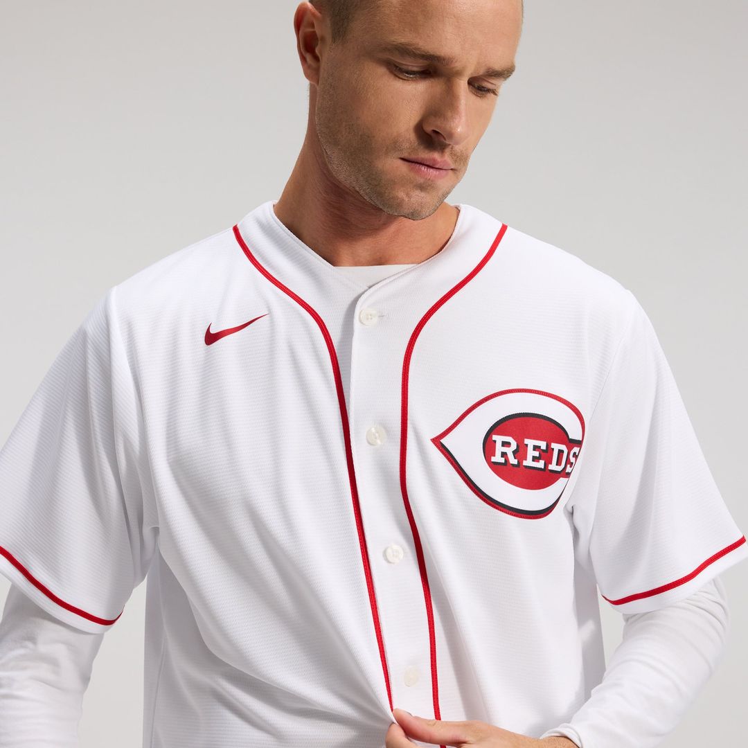 Cincinnati Reds Home Replica Team Jersey | White