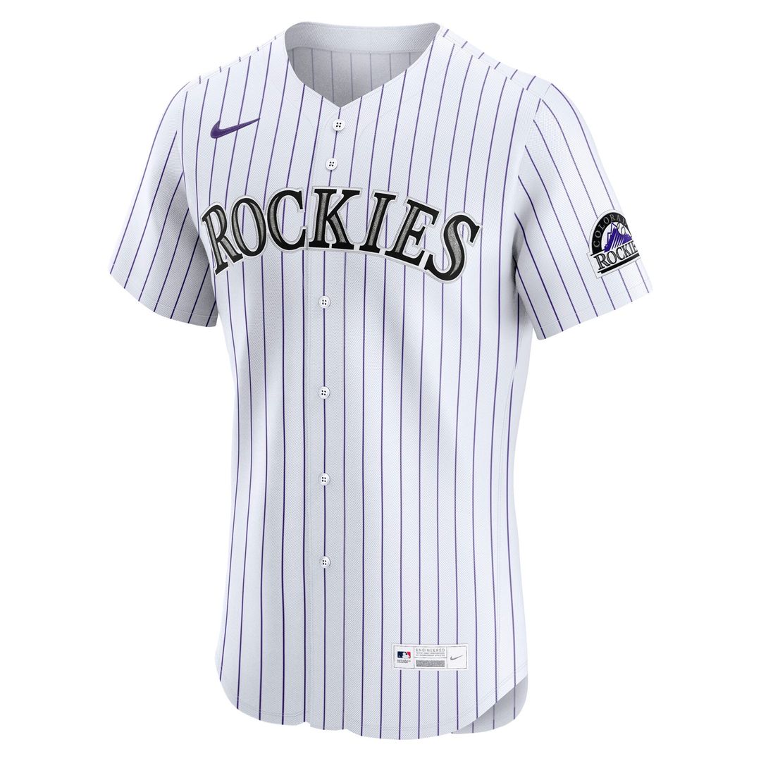 Colorado Rockies Home Elite Jersey | White