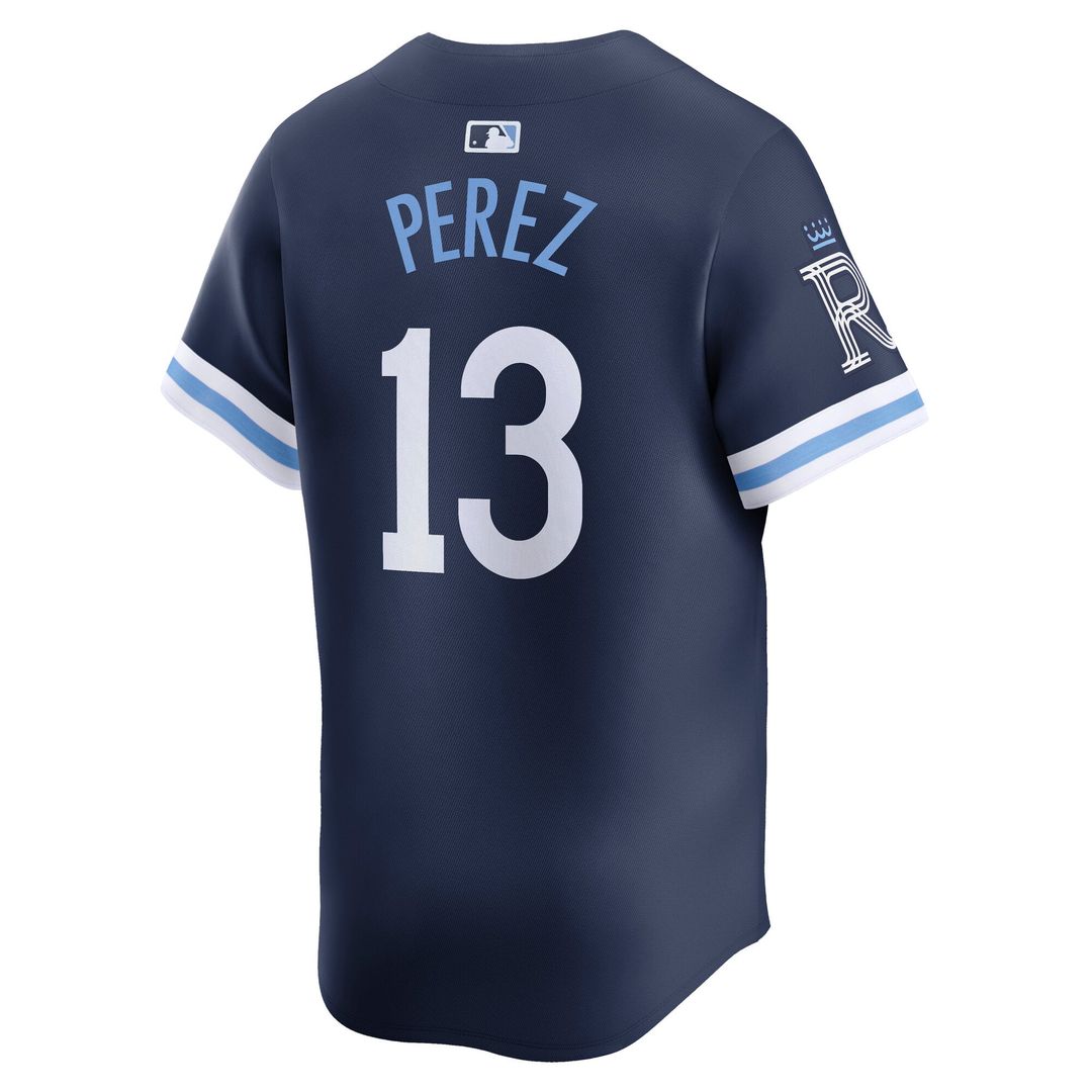 Kansas City Royals Salvador Perez City Connect Limited Jersey | Navy