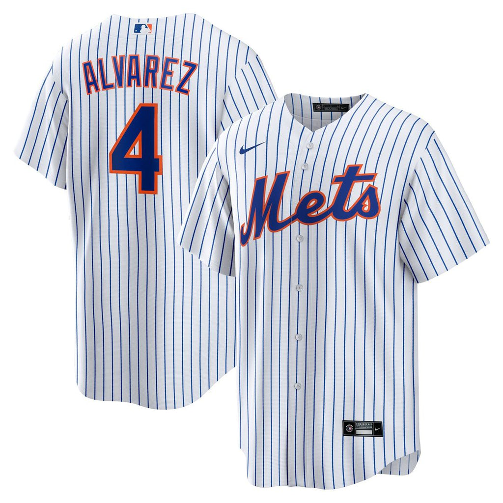 New York Mets Francisco Alvarez Replica Jersey | White