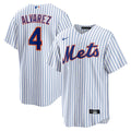 New York Mets Francisco Alvarez Replica Jersey | White