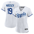 Kansas City Royals Michael Massey Women's Home Replica Jersey | White