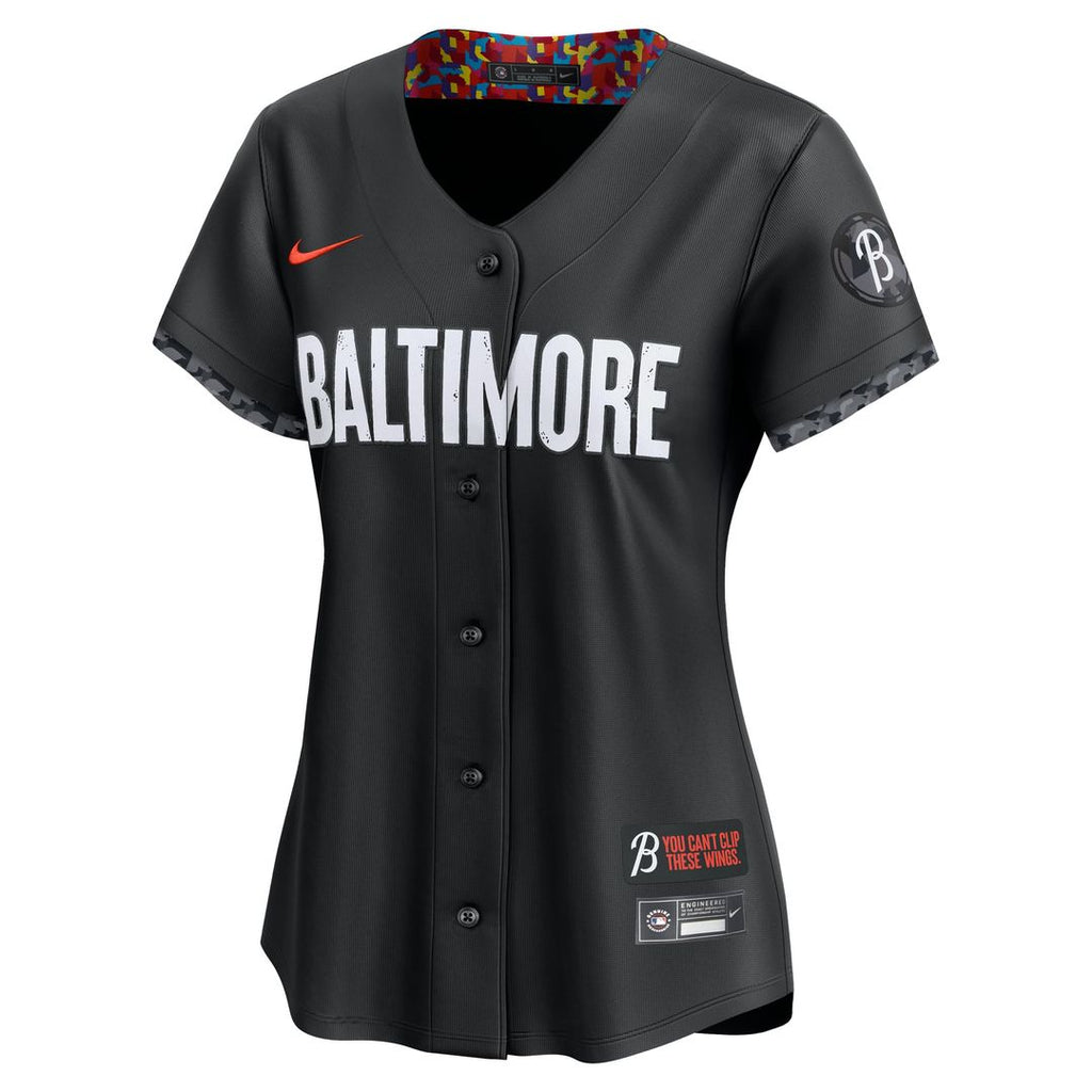 Baltimore Orioles Women's City Connect Limited Jersey | Black
