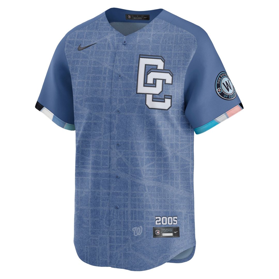 Washington Nationals CJ Abrams 2025 City Connect Limited Jersey | Blue
