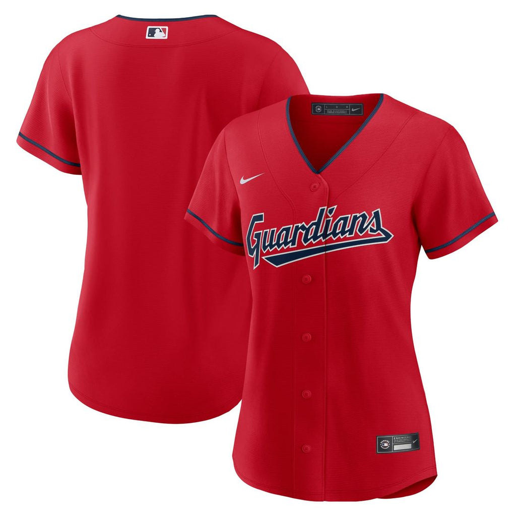 Cleveland Guardians Women's Alternate Replica Team Jersey | Red