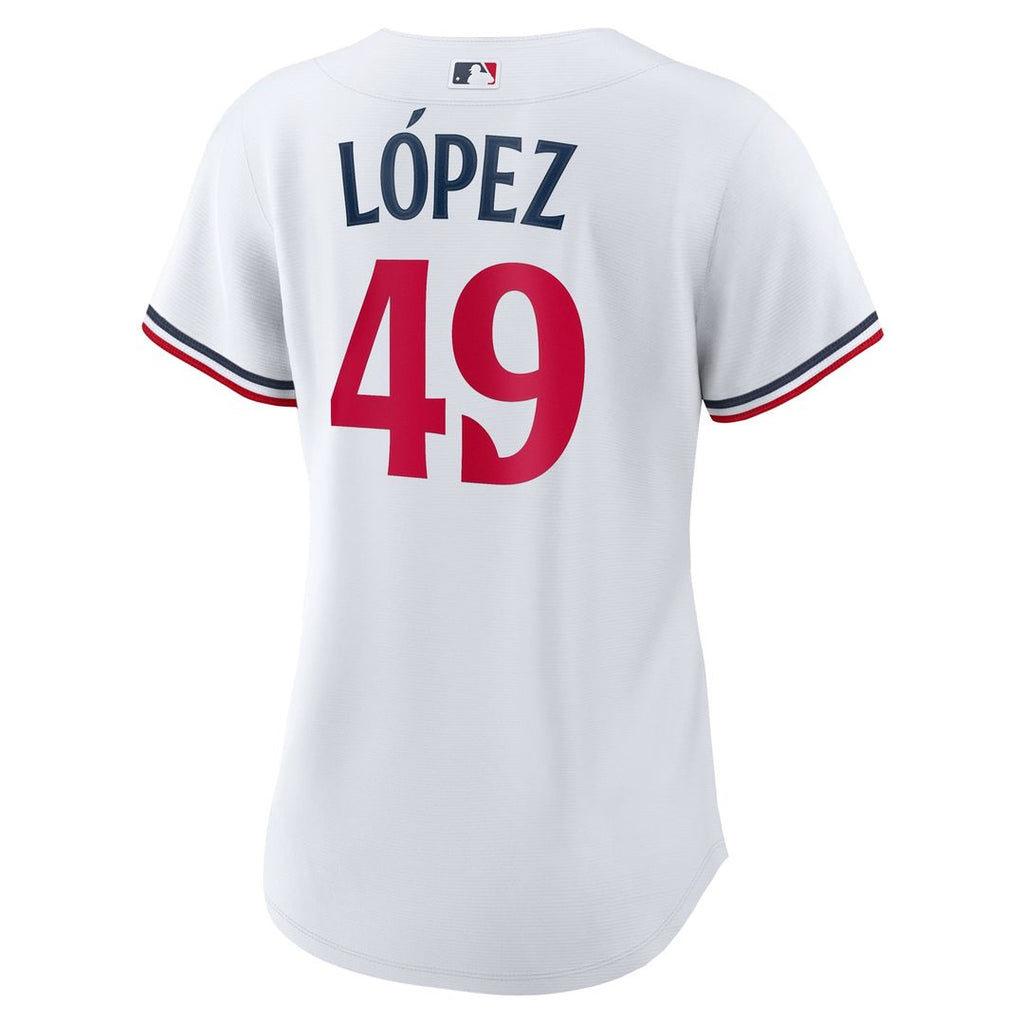 Minnesota Twins Pablo Lopez Women's Home Replica Jersey | White