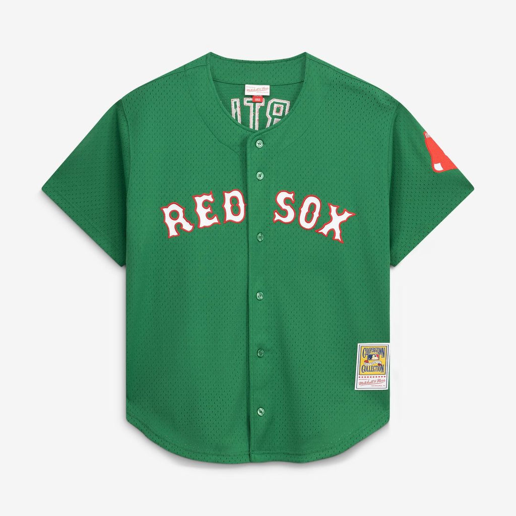 Boston Red Sox David Ortiz Cooperstown Mesh Batting Practice Button-Up Jersey | Red