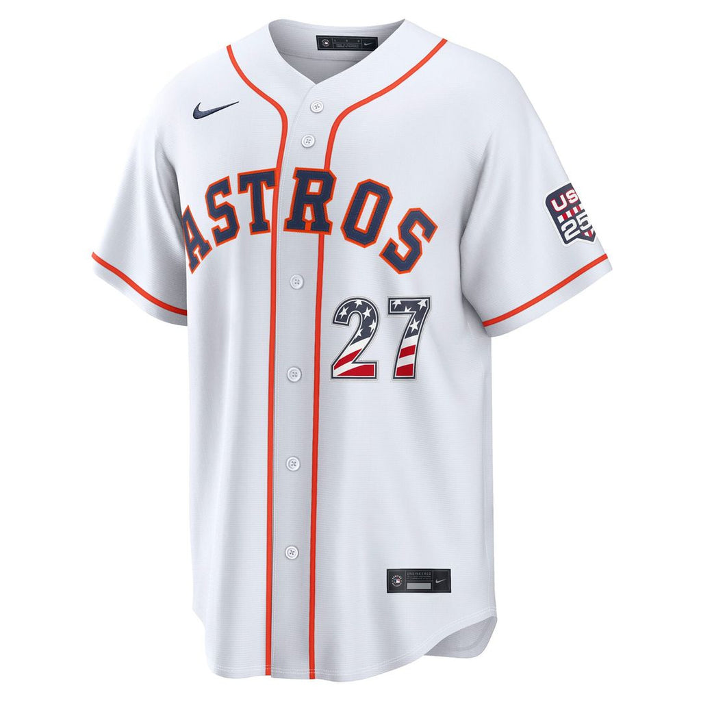 Houston Astros Jose Altuve USA 250 Fourth of July Home Stadium Jersey | White