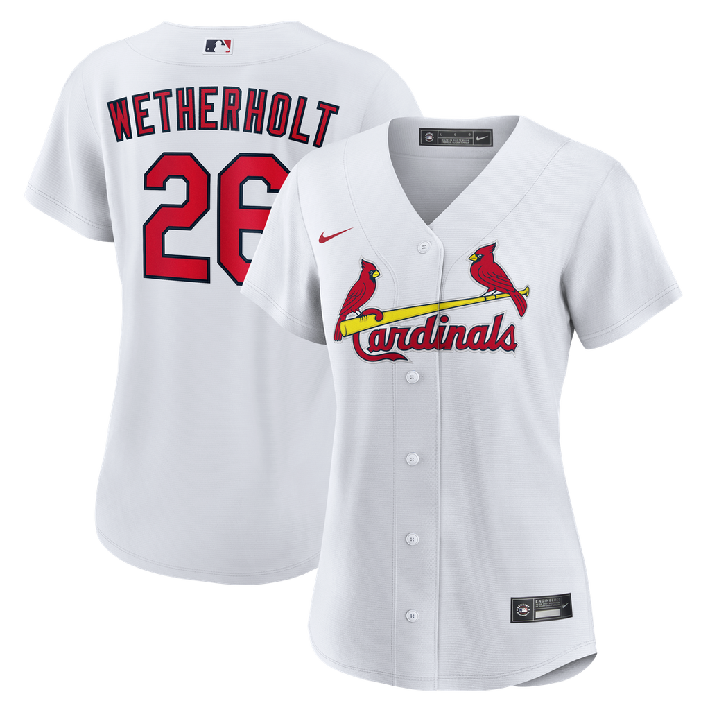 St. Louis Cardinals JJ Wetherholt Women's Home Replica Jersey | White