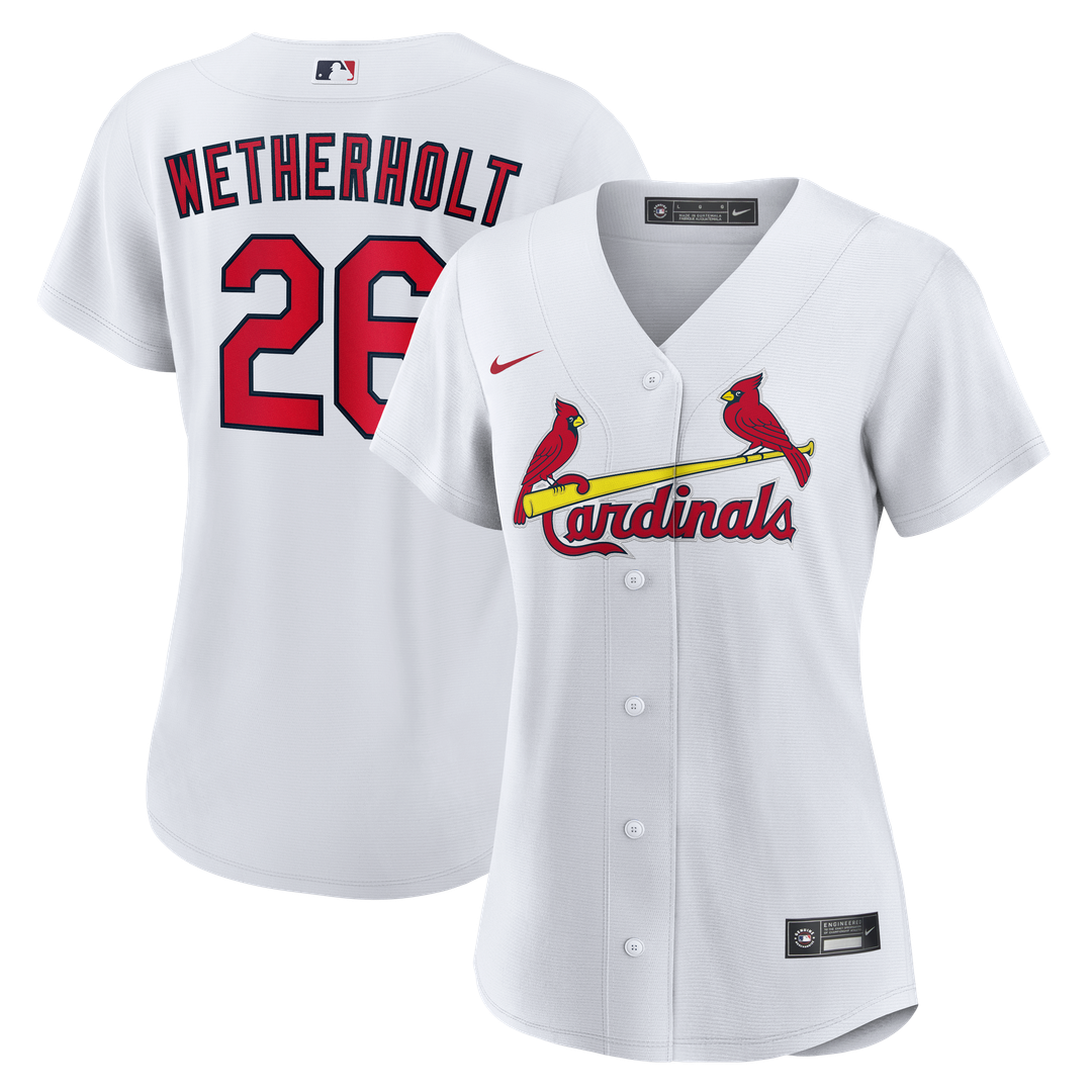 St. Louis Cardinals JJ Wetherholt Women's Home Replica Jersey | White
