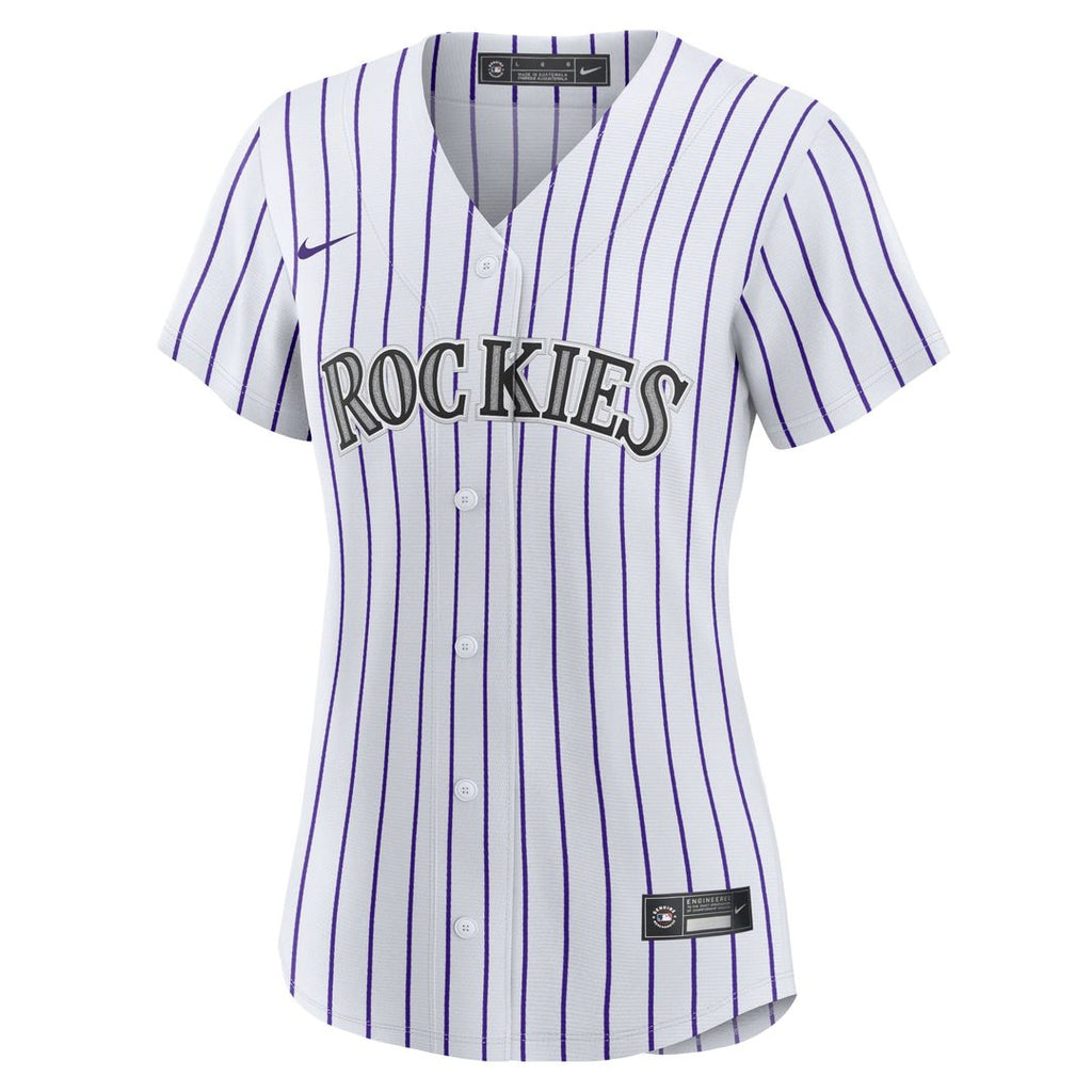 Colorado Rockies Tyler Freeman Women's Home Replica Jersey | White