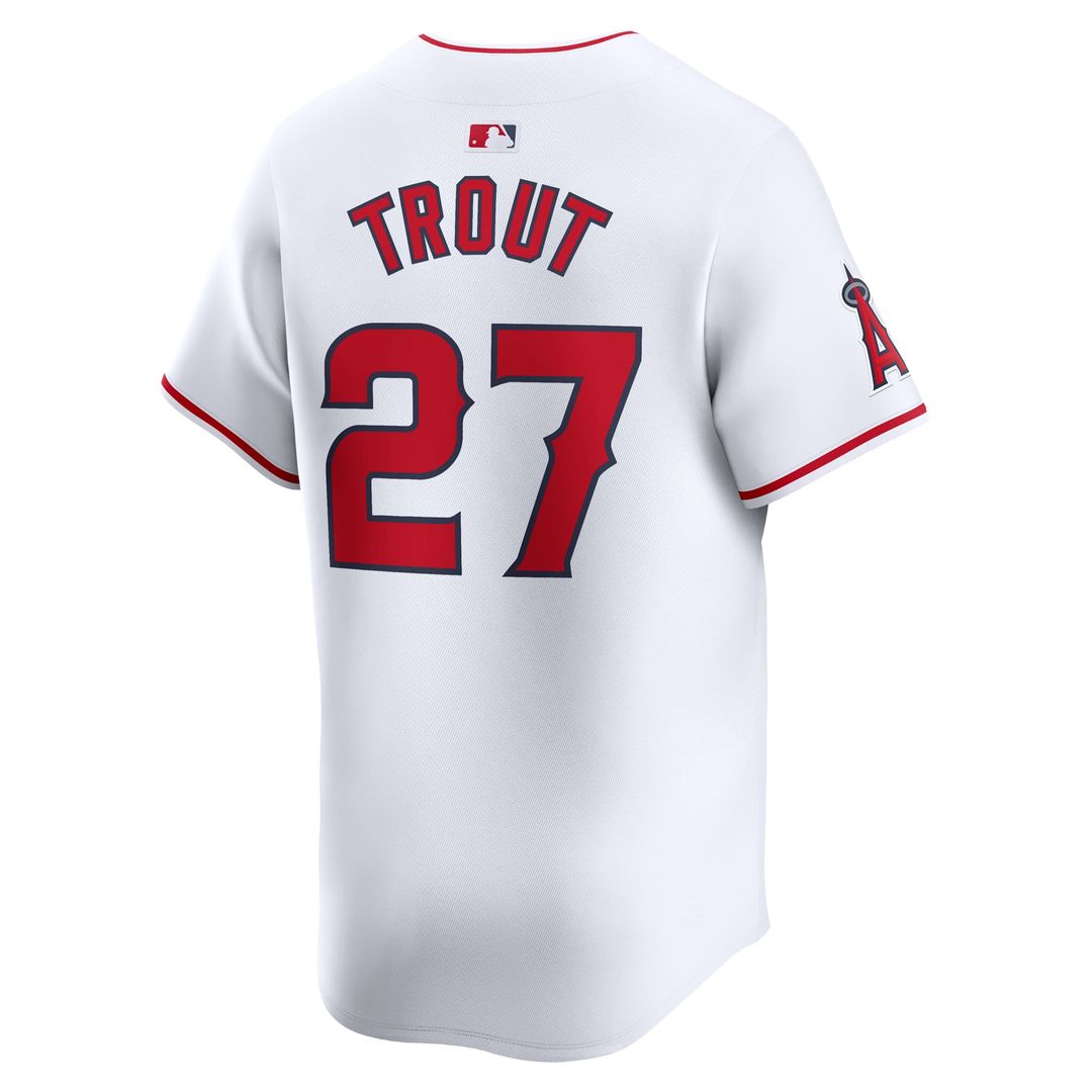 Los Angeles Angels Mike Trout Youth Home Limited Jersey | White