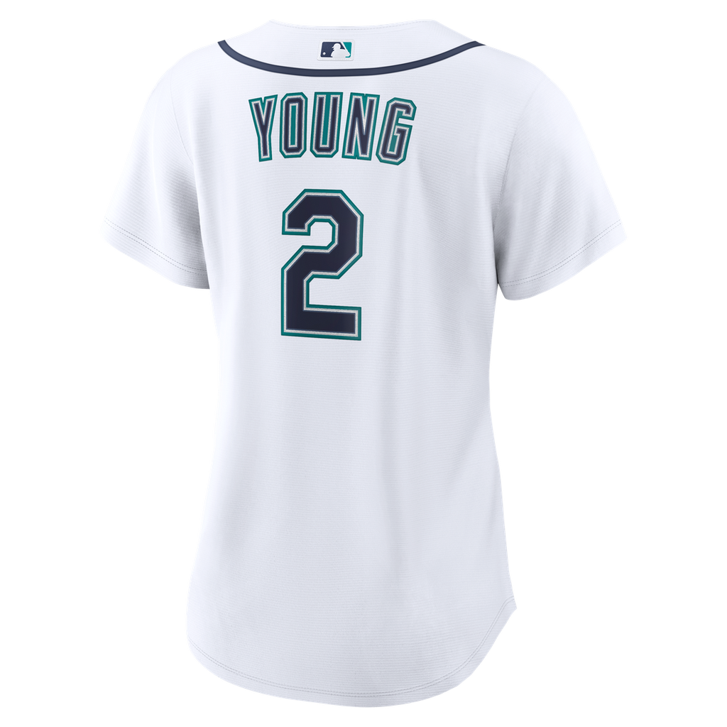 Seattle Mariners Cole Young Women's Home Replica Jersey | White