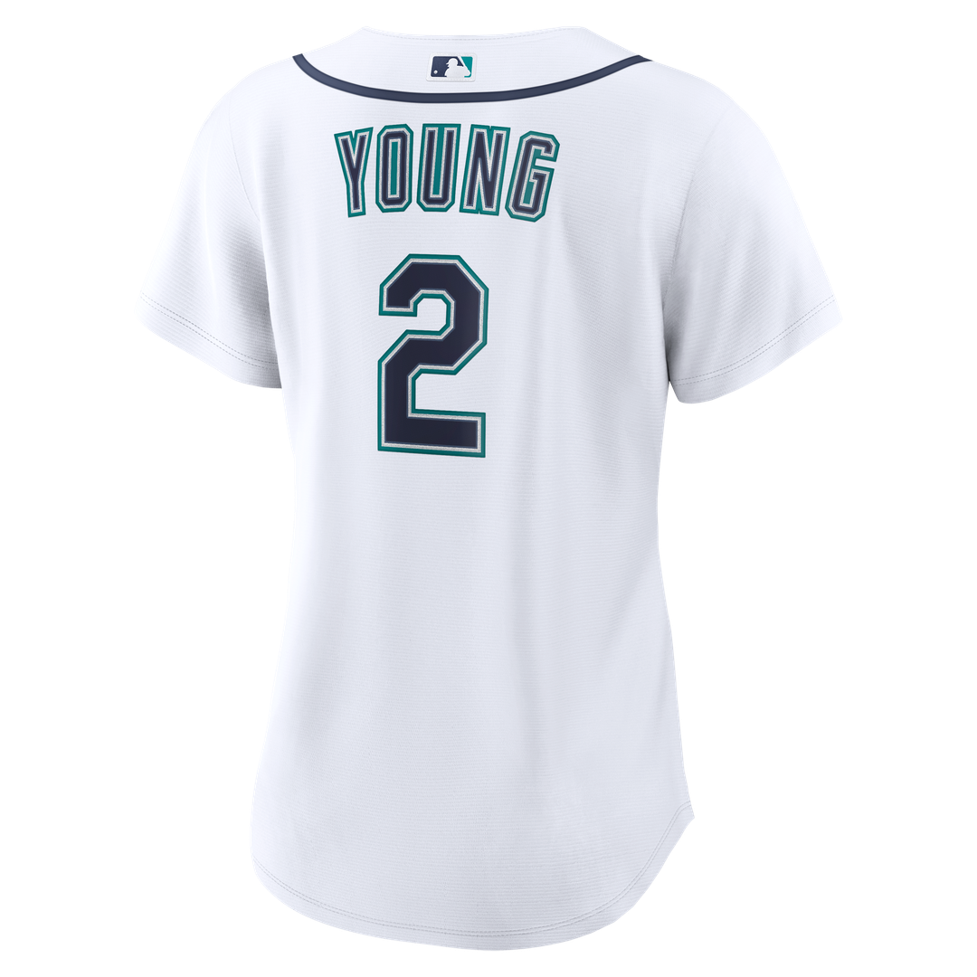 Seattle Mariners Cole Young Women's Home Replica Jersey | White