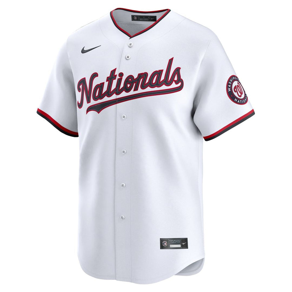 Washington Nationals James Wood Home Limited Jersey | White