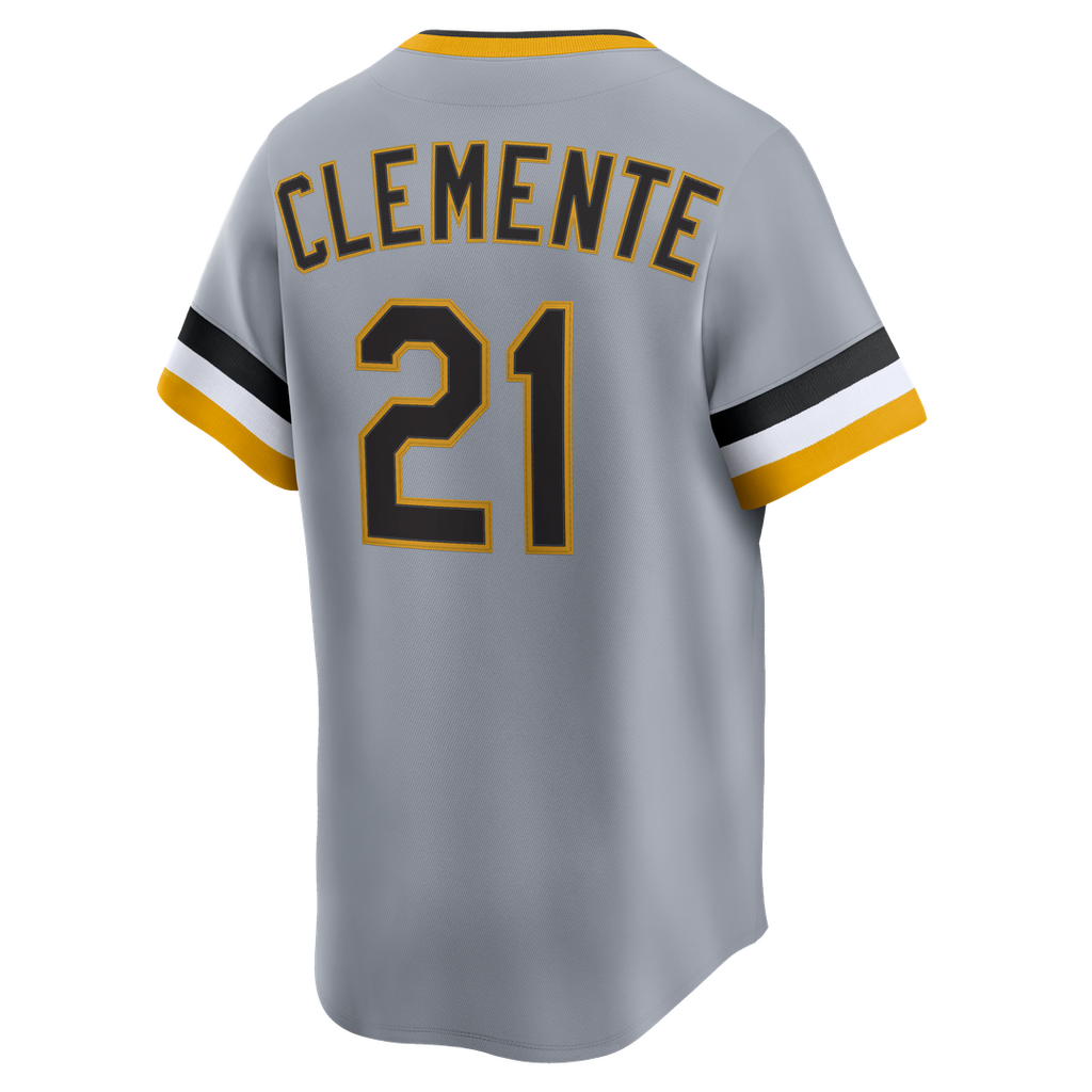 Pittsburgh Pirates Roberto Clemente Throwback Cooperstown Limited Jersey | Gray