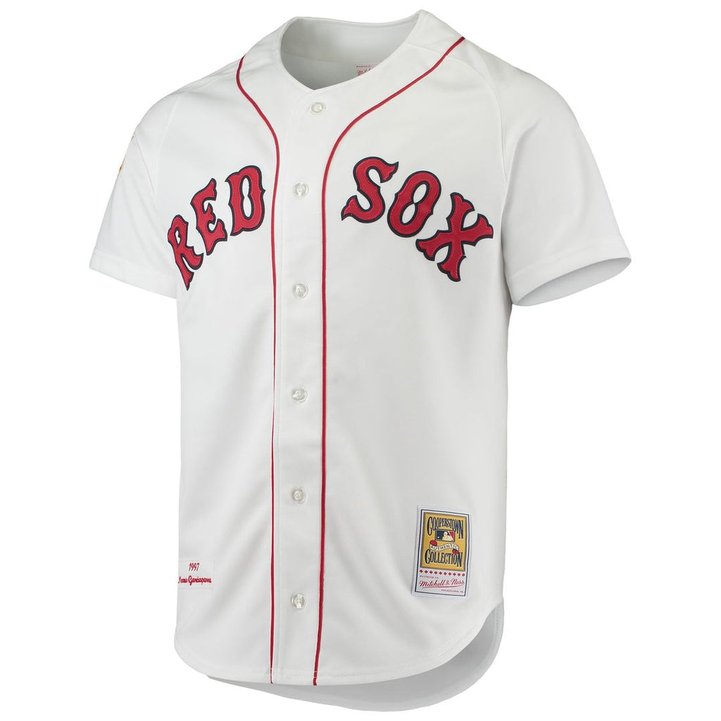 Boston Red Sox Nomar Garciaparra 1997 Cooperstown Authentic Jersey | White
