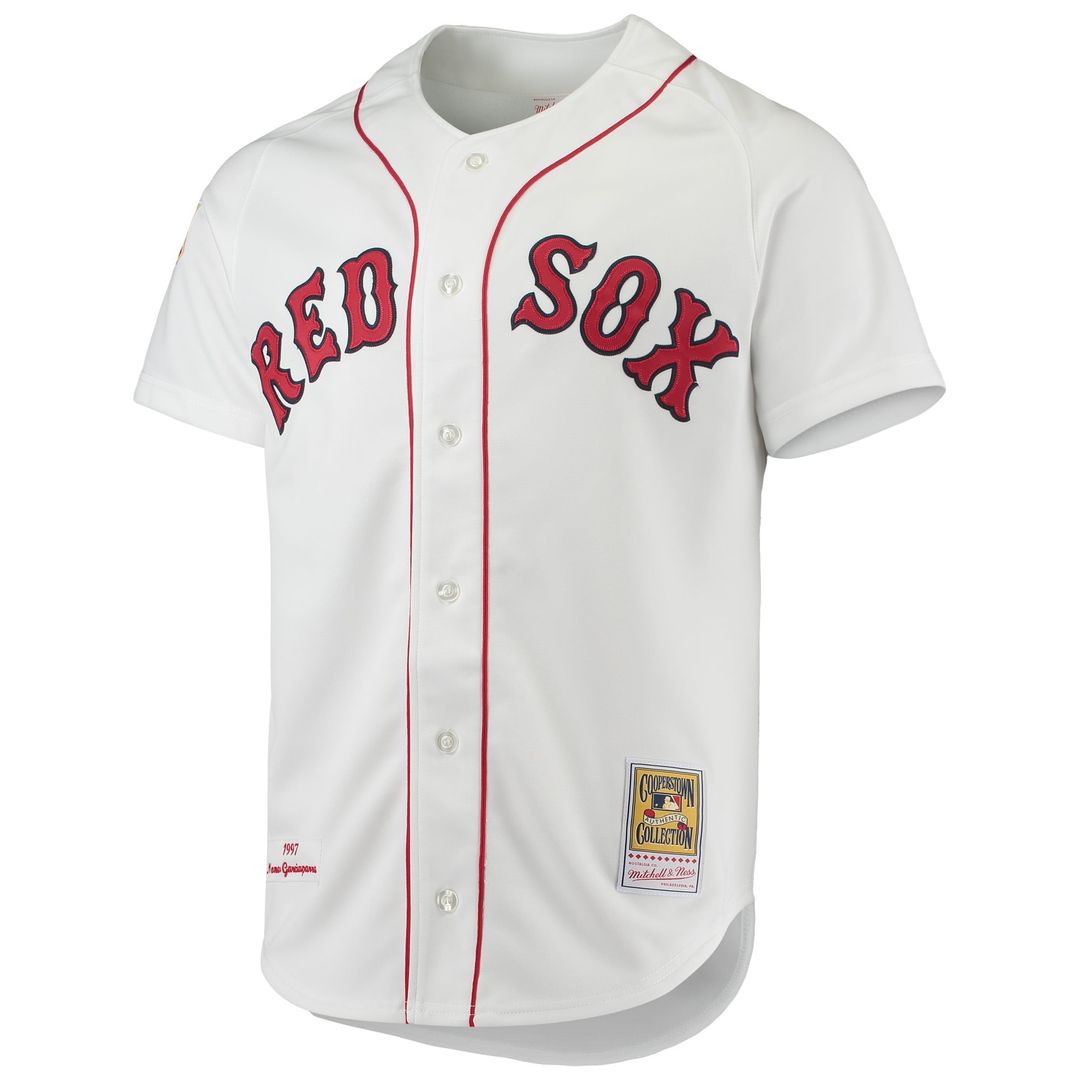 Boston Red Sox Nomar Garciaparra 1997 Cooperstown Authentic Jersey | White