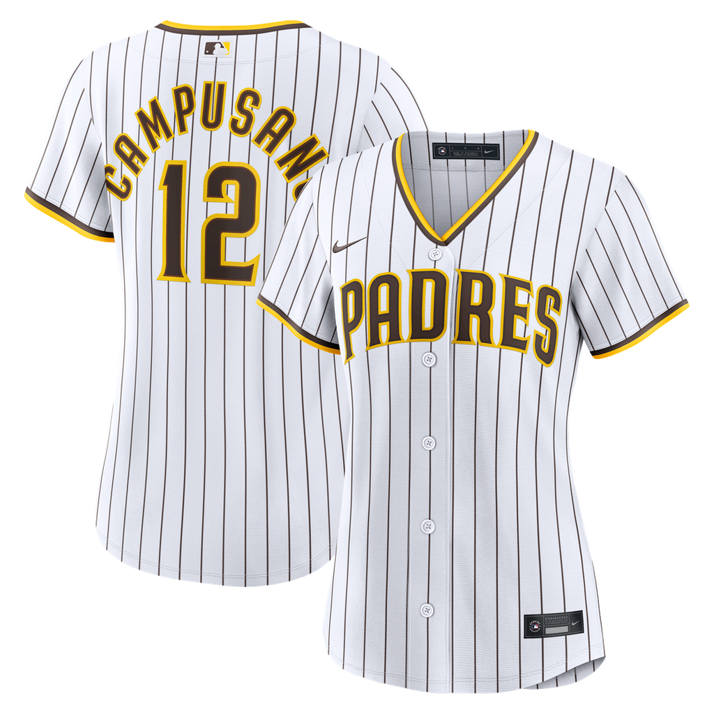 San Diego Padres Luis Campusano Women's Home Replica Jersey | White