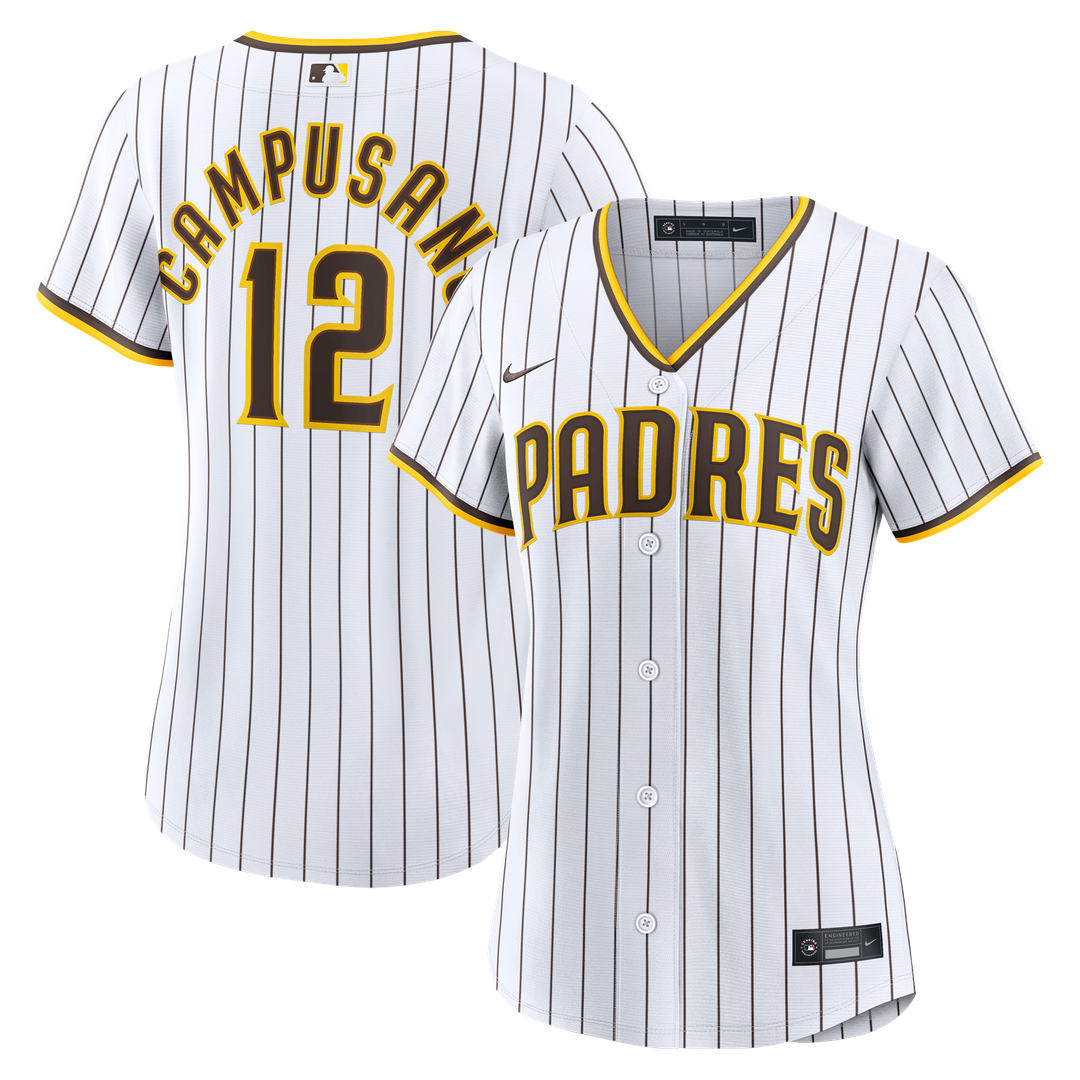 San Diego Padres Luis Campusano Women's Home Replica Jersey | White