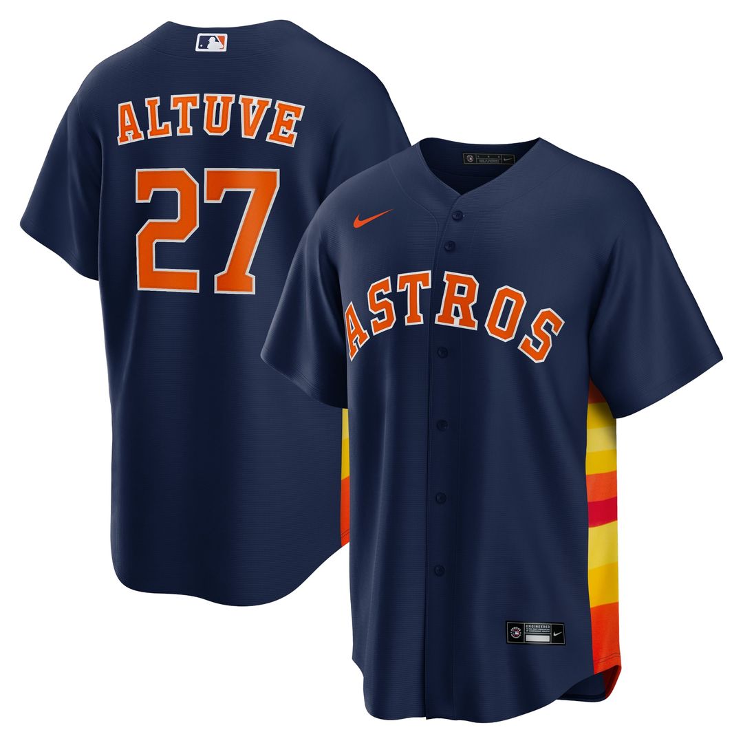 Houston Astros Jose Altuve Alternate 2 Replica Jersey | Navy