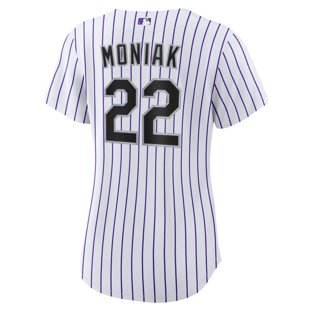 Colorado Rockies Mickey Moniak Women's Home Replica Jersey | White