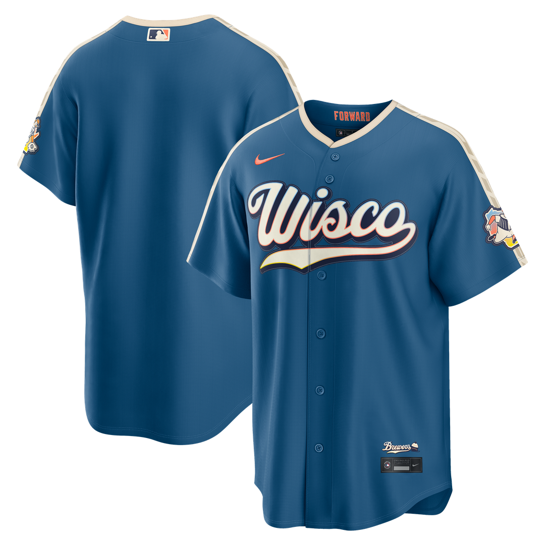 Milwaukee Brewers 2026 City Connect Stadium Jersey | Mineral Blue