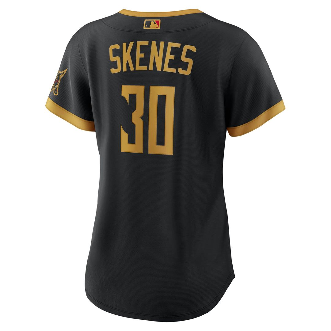Pittsburgh Pirates Paul Skenes Women's 2026 City Connect Stadium Jersey | Black