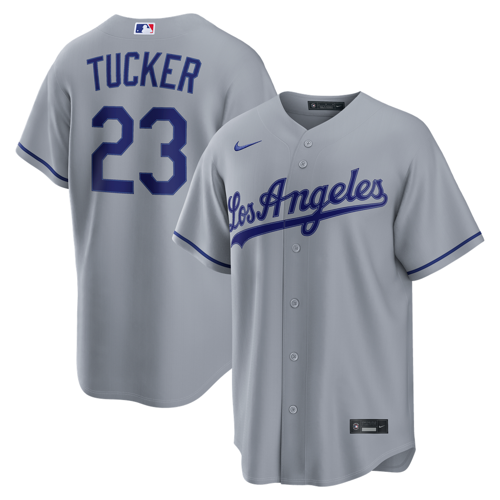 Los Angeles Dodgers Kyle Tucker Road Replica Jersey | Gray