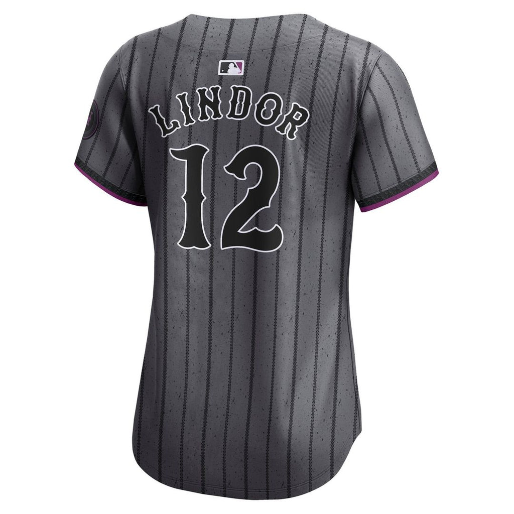 New York Mets Francisco Lindor Women's City Connect Limited Jersey | Gray