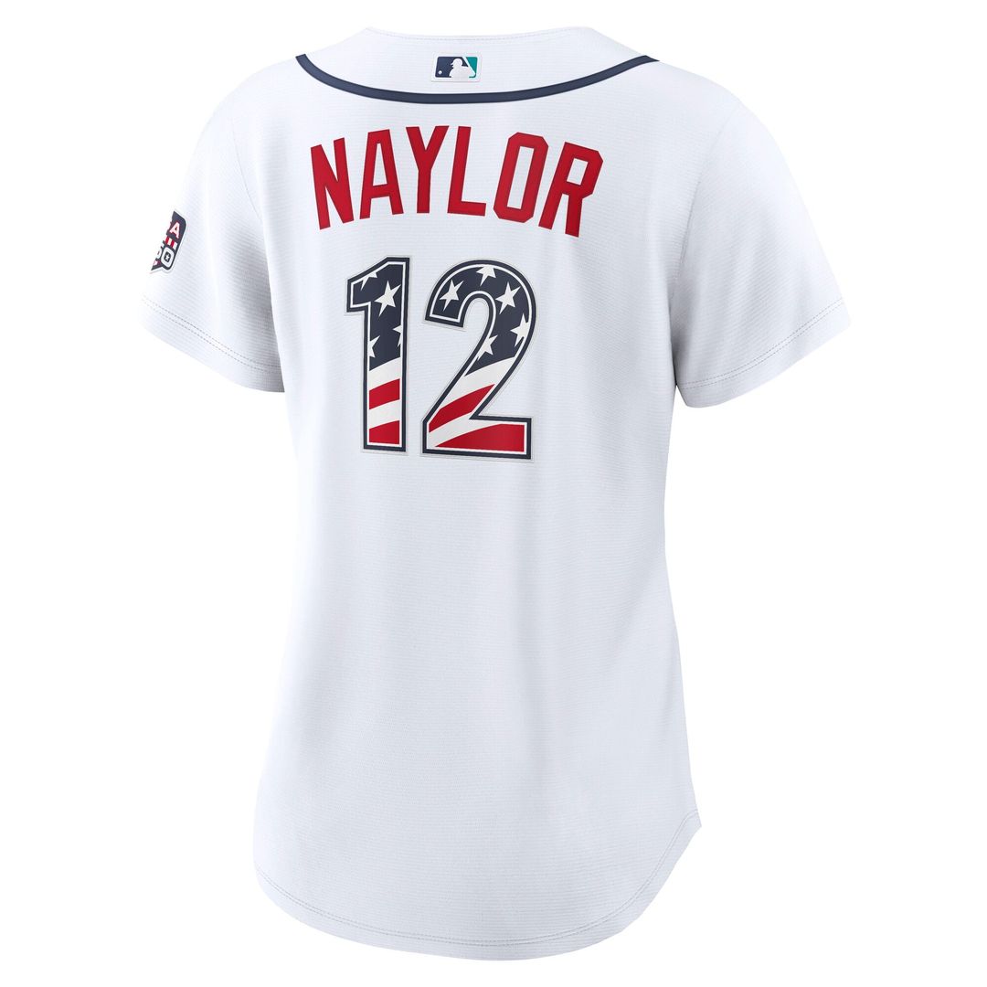 Seattle Mariners Josh Naylor Women's USA 250 Fourth of July Home Stadium Jersey | White