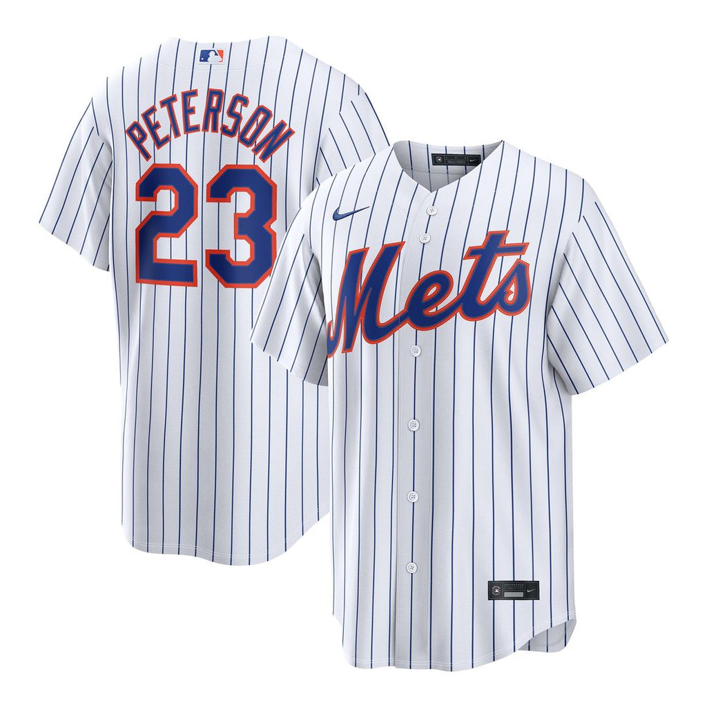 New York Mets David Peterson Home Replica Jersey | White