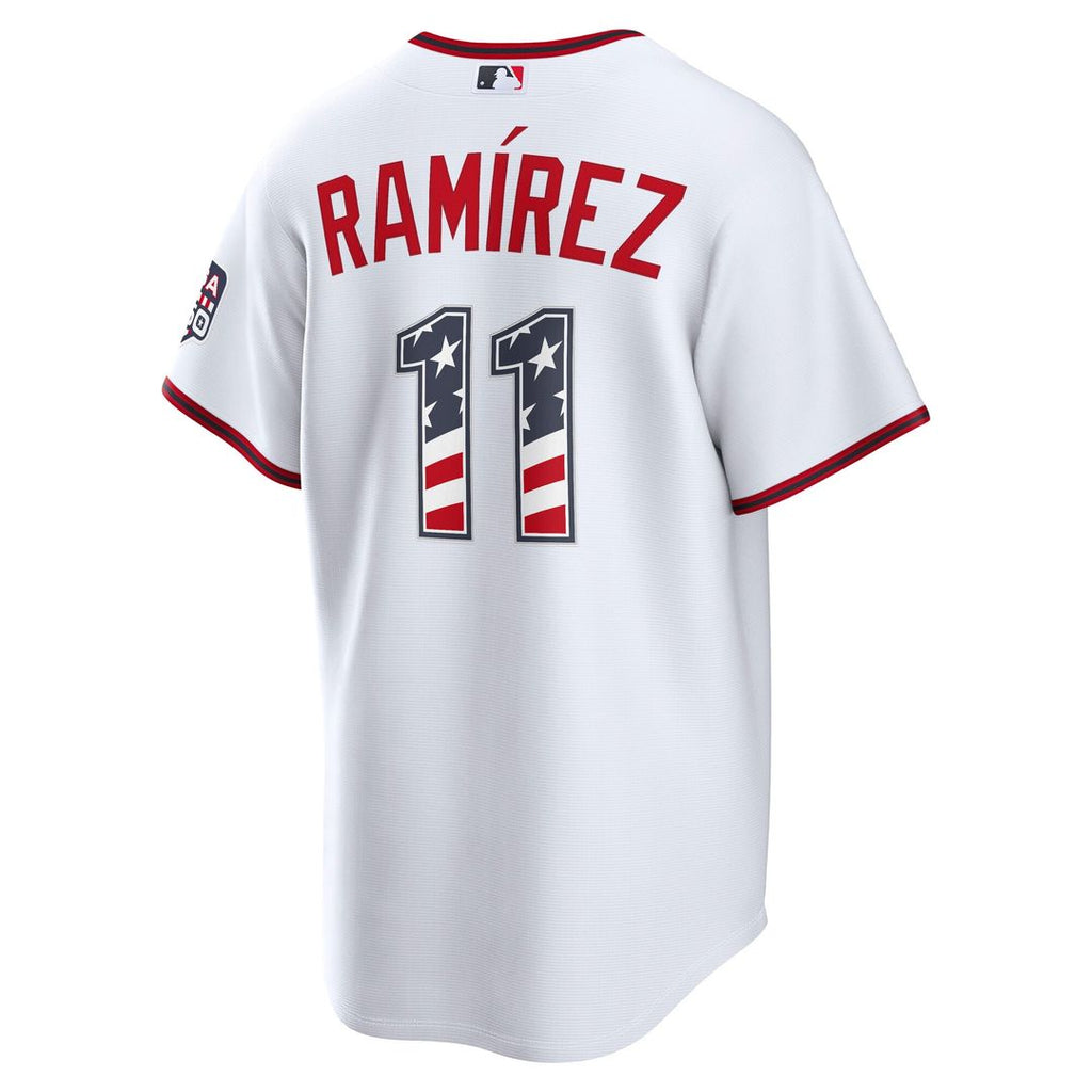 Cleveland Guardians José Ramírez USA 250 Fourth of July Home Stadium Jersey | White